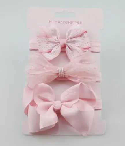 3 шт. детская эластичная повязка на голову с бантом для девочек|para cabelo|headband