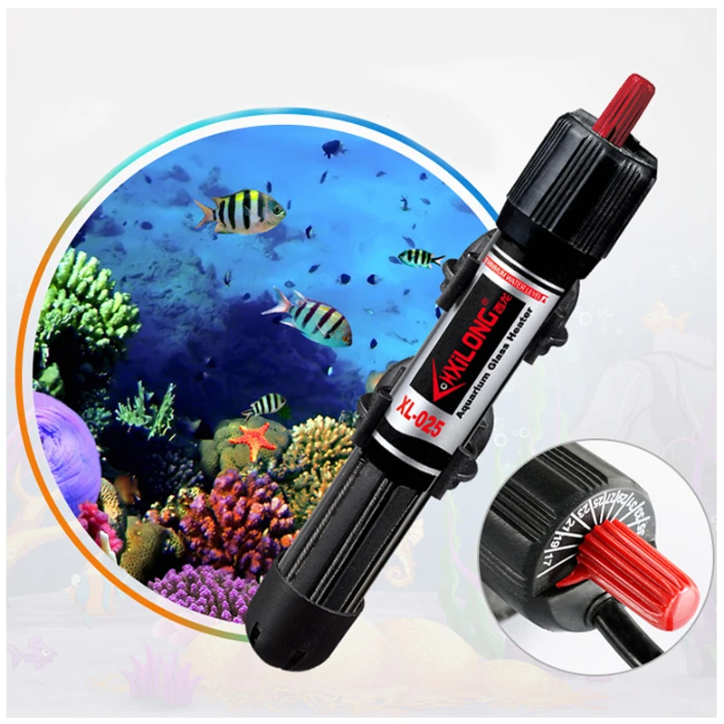

Small Tank 25/50W Submersible Aquarium Heater Rod Temperature Controller, adjust 17~35degree Celsius Heating water for Fish Tank