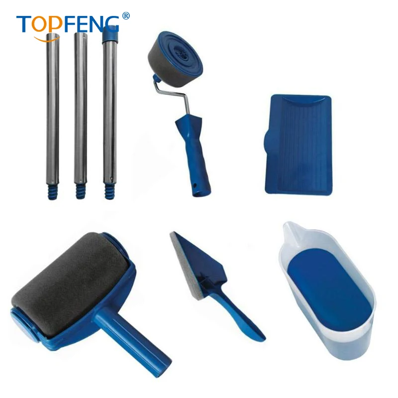 Роликовая ручка TopFeng 8 шт./компл. профессиональный инструмент для покраски стен в