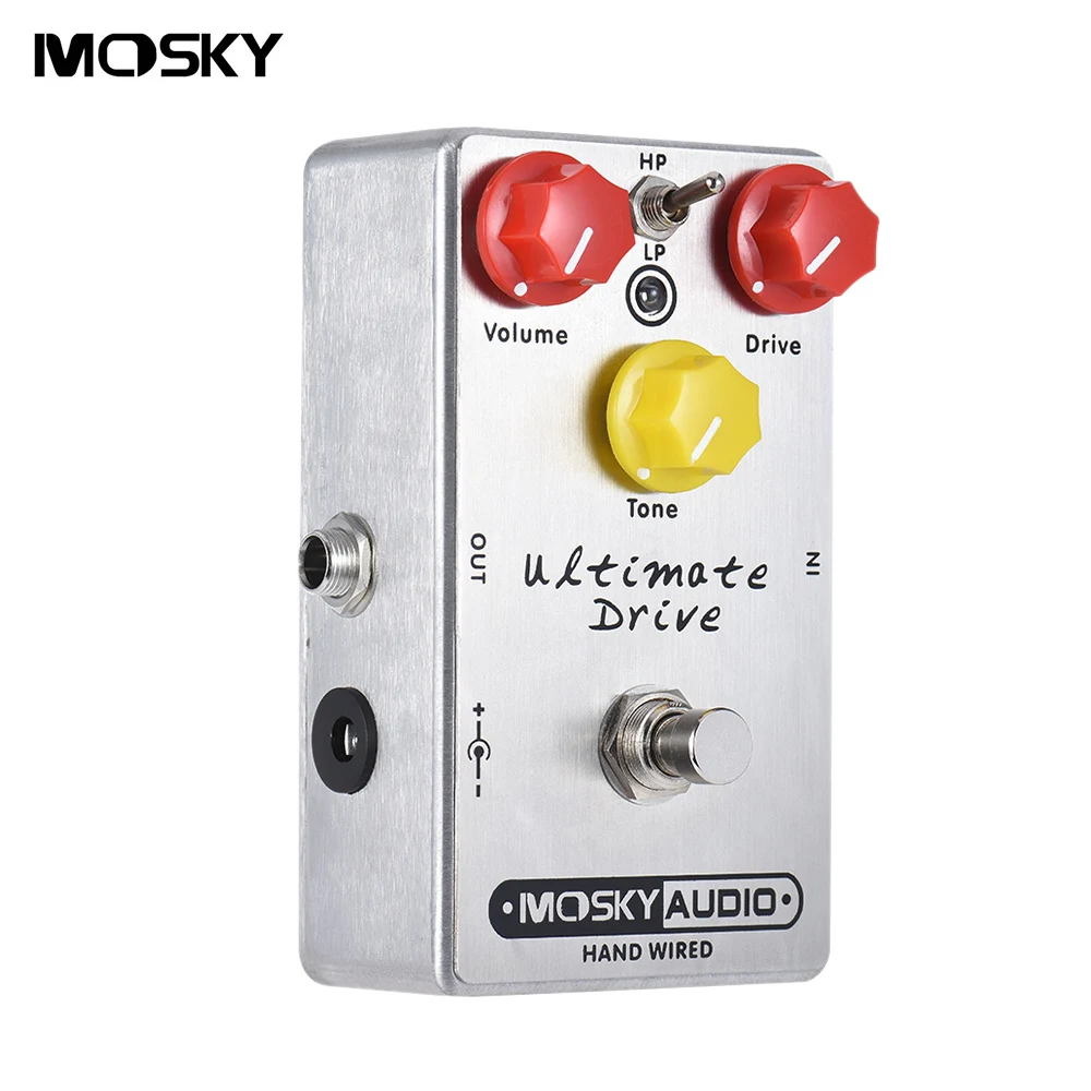 

MOSKY Guitar Pedal Ultimate Drive Overdrive Guitar Effect Pedal Full Metal Shell True Bypass Guitar Parts & Accessories