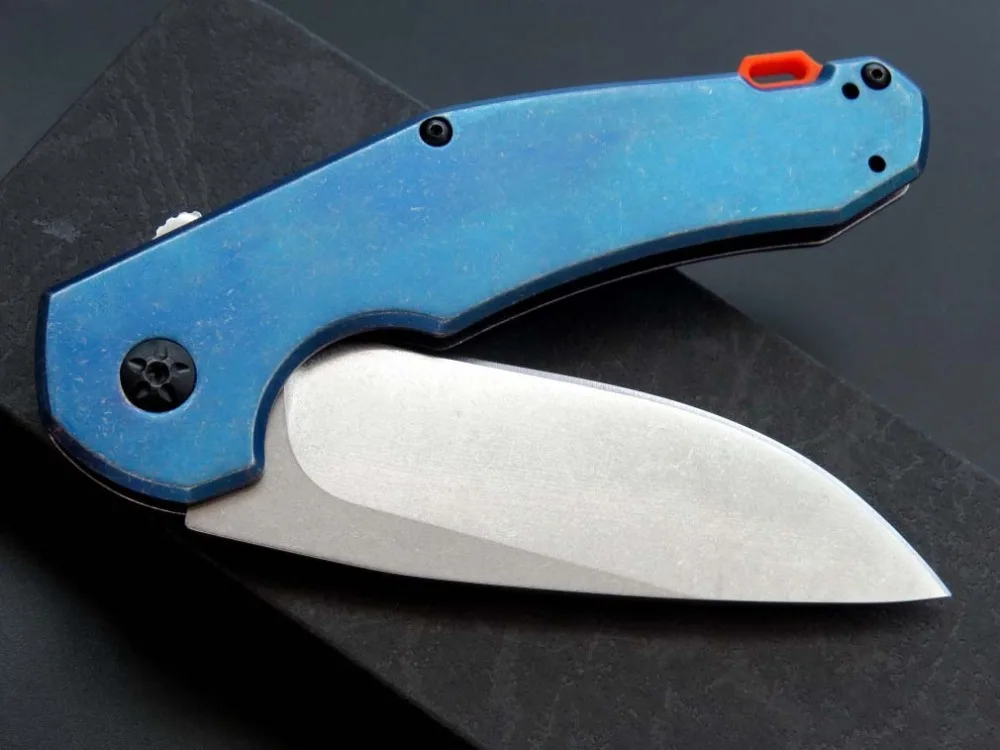 Eafengrow ZT0220 складной D2 лезвие+ стальная ручка титановое покрытие Флиппер нож Открытый Кемпинг Карманный EDC инструмент нож