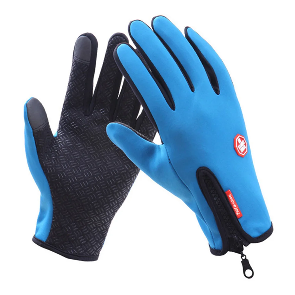 DB02 Blue Флисовые Мотоциклетные Перчатки Водонепроницаемые Guantes Moto с сенсорным экраном теплые зимние перчатки ветрозащитные перчатки мотоциклетные Черные Серые - Цвет: DB02 Blue