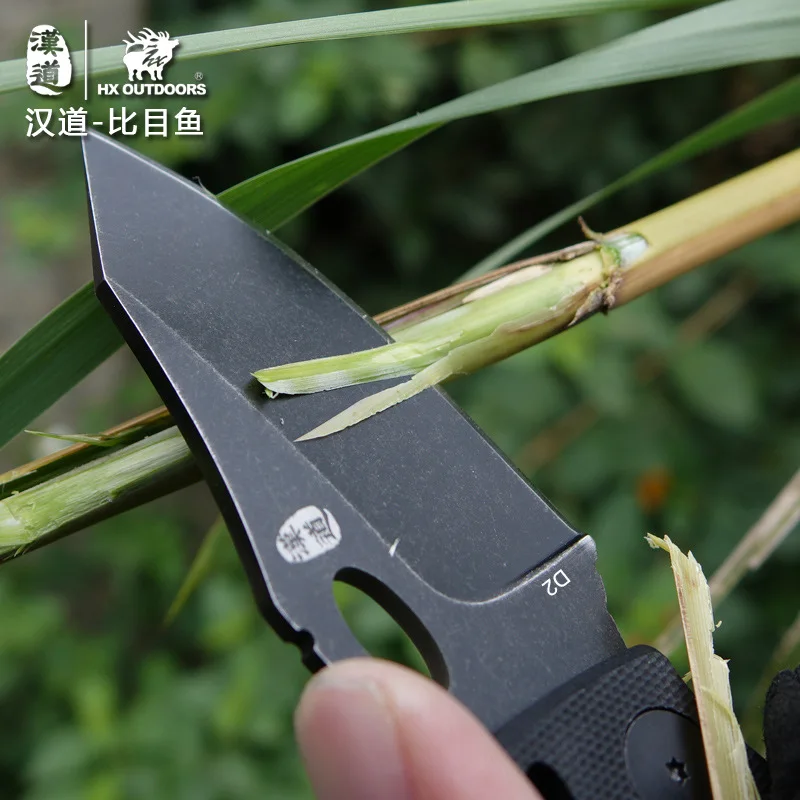 HX уличный флантер стальной флуоресцентный функциональный полевой нож для