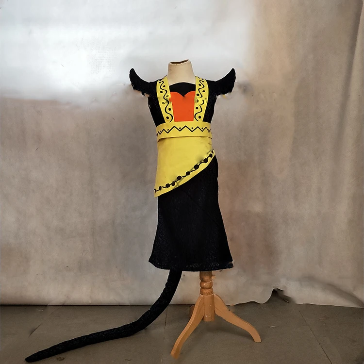 Китайский костюм для косплея Семь братьев-тыквенных и Змеиная леди Ханьфу из мультфильма для мальчика на День детей.