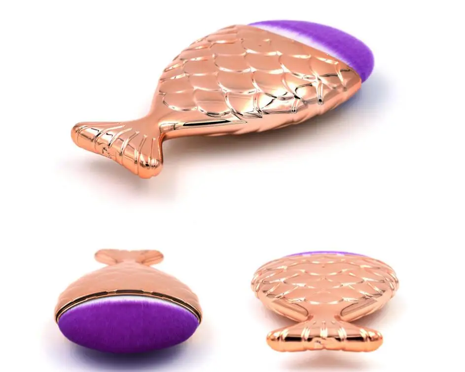 Кисть для макияжа русалки unicornio Fish Scale Румяна Косметическая Нижняя щетка пудра волоконная основа для волос набор кистей для макияжа и наборы