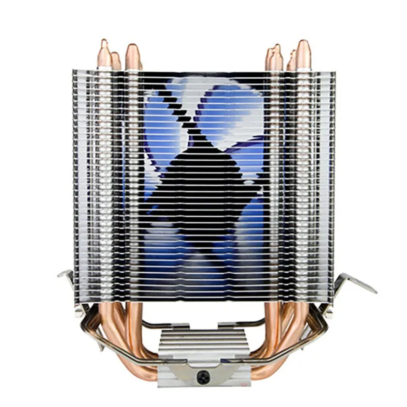 135 мм двойная медная трубка PC cpu кулер охлаждающий вентилятор эффективные бесшумные вентиляторы для процессора Intel AMD