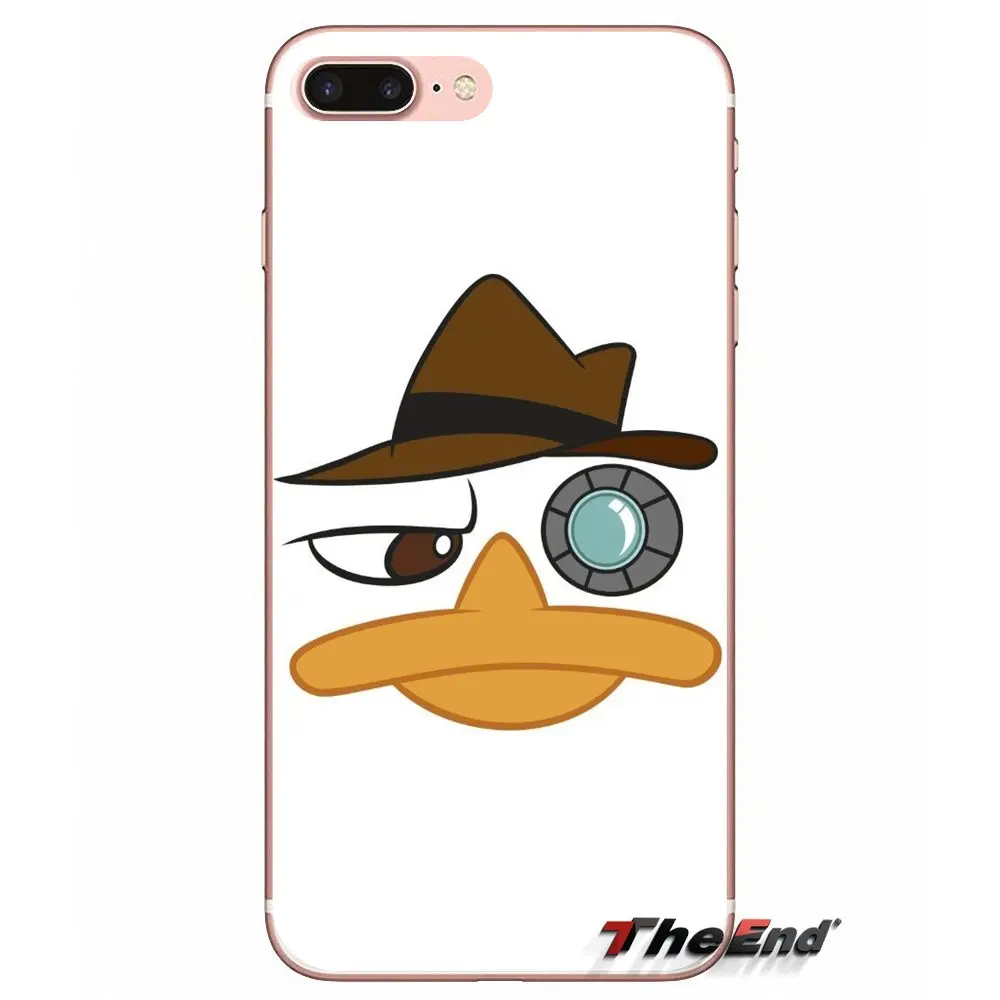 Силиконовый чехол-кошелек с рисунком Перри из мультфильма платьица для Huawei P Smart Y6