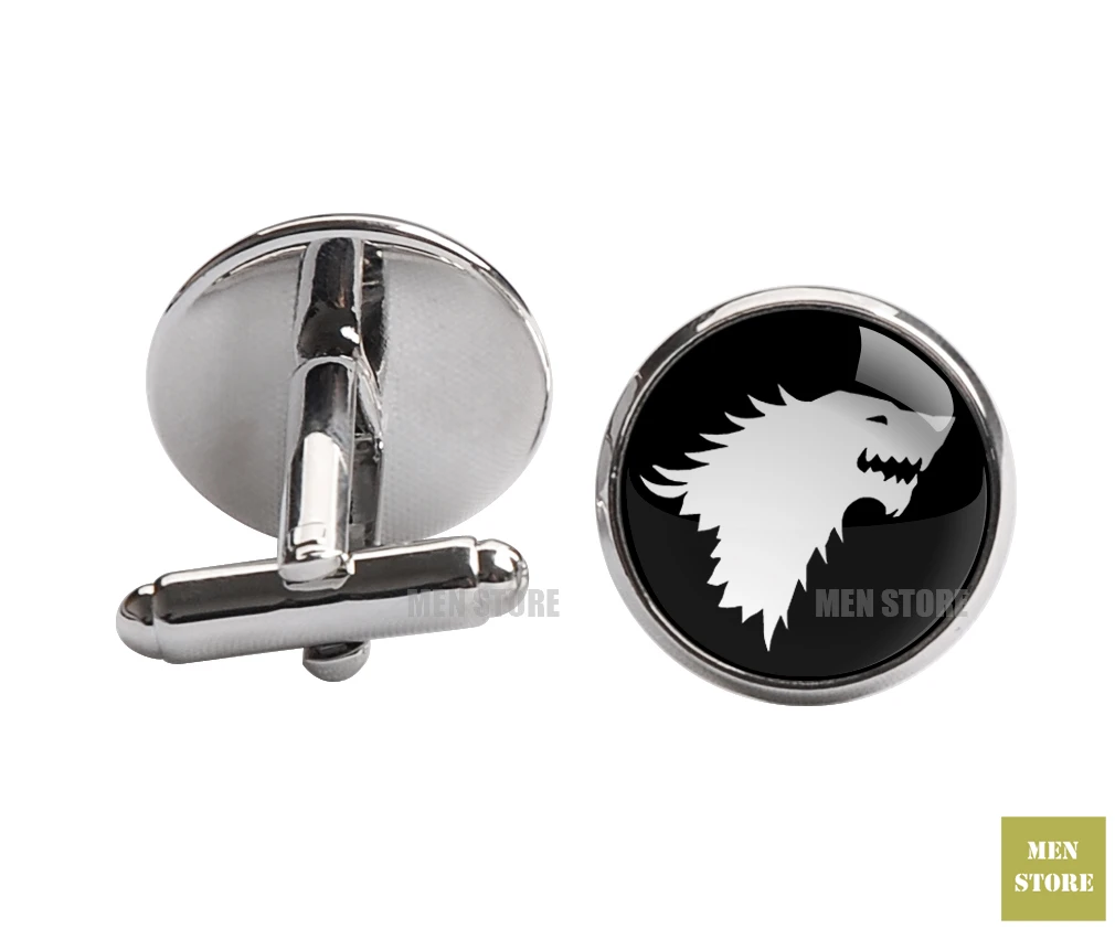 Мужской Жаккардовый тканый тонкий галстук Wolf Sigil 2 3 дюйма 6 см для свадебной
