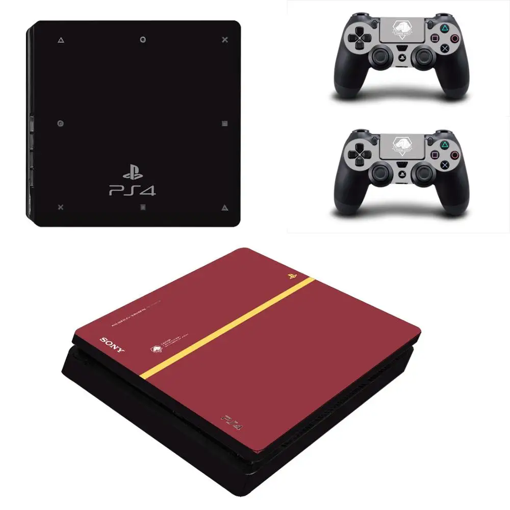 YSP4S-2133 PS4 тонкий наклейки виниловые Кожа наклейки для Игровые приставки 4 Play Station 4 Slim консоли и контроллера покрытие популярное геймпад шкуры Стикеры - Цвет: YSP4S-2133