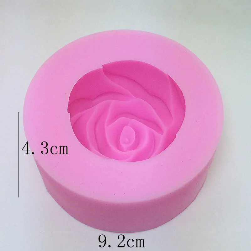 Большая роза кремния цветок свечи формы силиконовые для штукатурки ручной