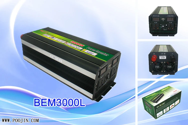 Инвертор немодулированного синусоидального сигнала 12 В постоянного тока в 3000