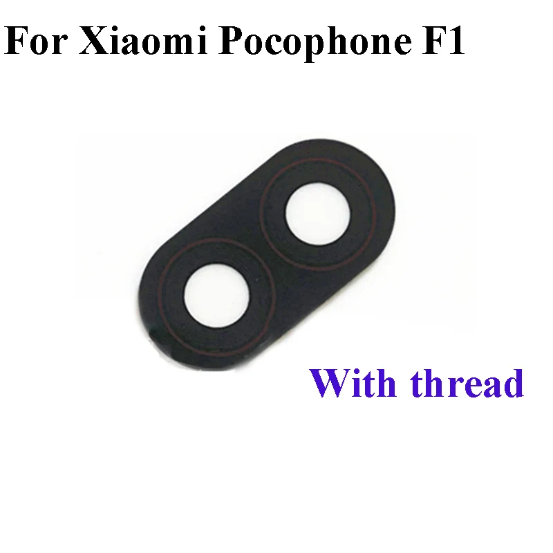 Для Pocophone F1 F 1 Poco phone задняя камера стеклянная крышка объектива с наклейкой для Xiaomi