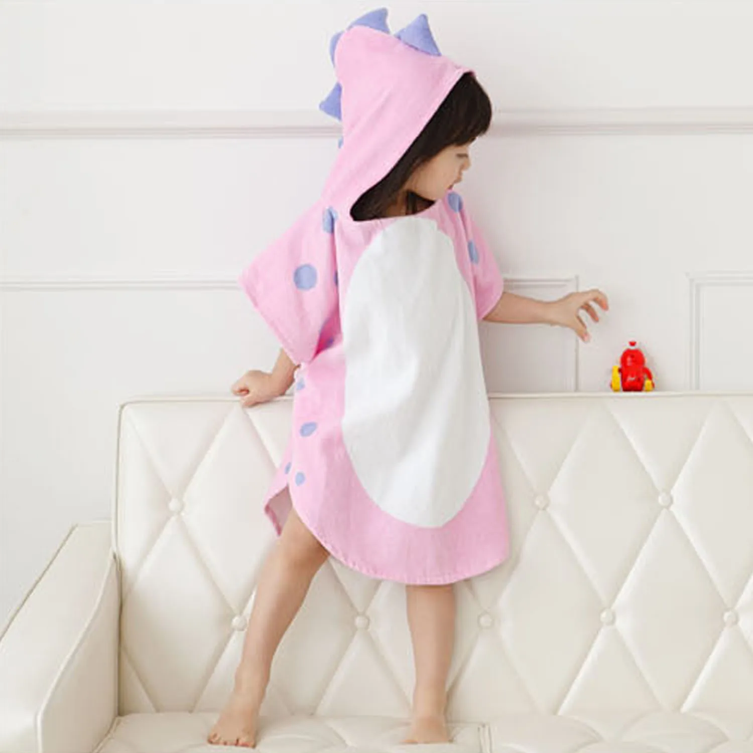 Мягкое милое банное полотенце с динозавром из мультфильма водопоглощающий