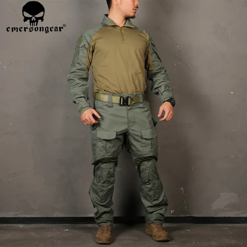EMERSONGEAR боевая униформа охотничья рубашка тактические брюки с наколенниками FG emerson Gen 3 охотничьи брюки