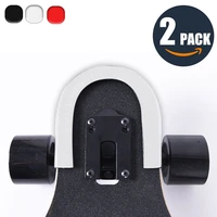 2 pcs 30cm skateboard anti collision strip bumper bump u shape rubbe deck guards protector for longboard and double rocker strip