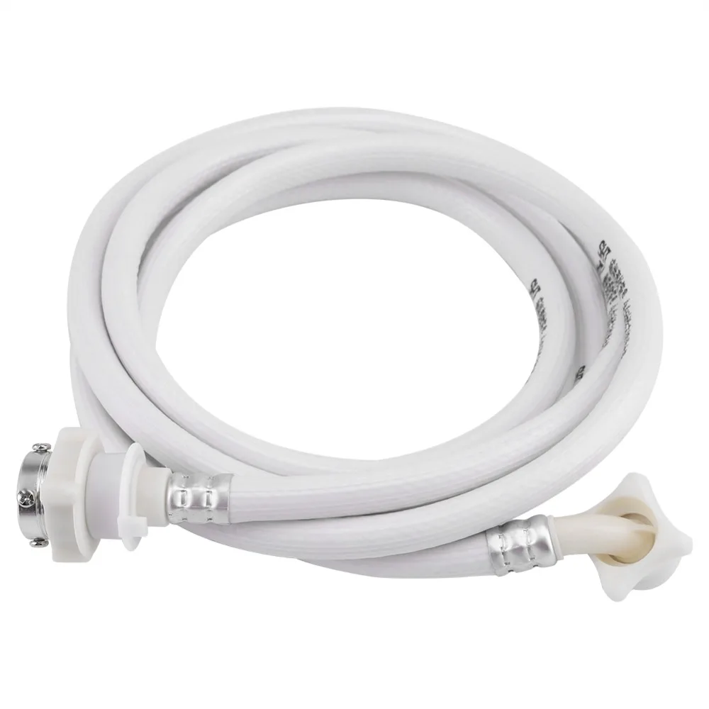 

Home Washing Machine Water Inlet Hose Washer Pipe Tube Connector White Long Length 3m Extended Type Transfer Head Accessories