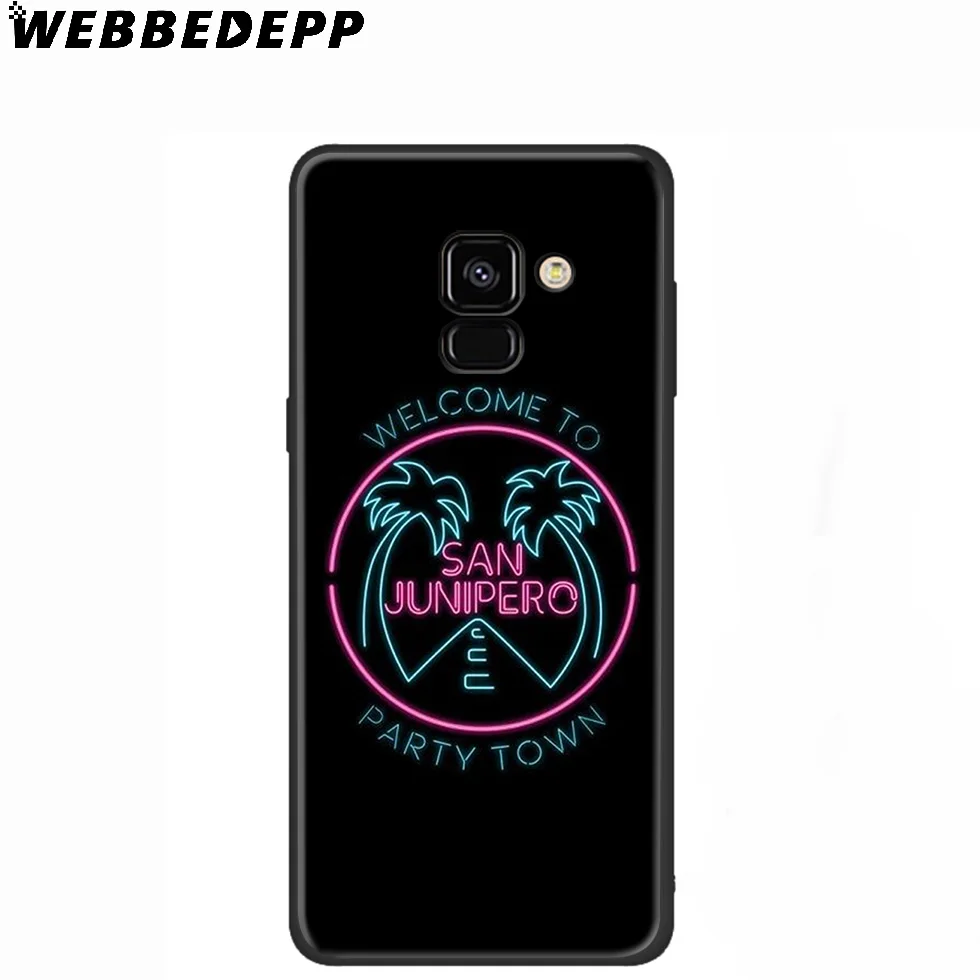 WEBBEDEPP черный зеркальный ТВ-шоу силиконовый чехол для Samsung Galaxy A3 A5 A6 A7 A8 A9 A10 A20 A30 A40 A50