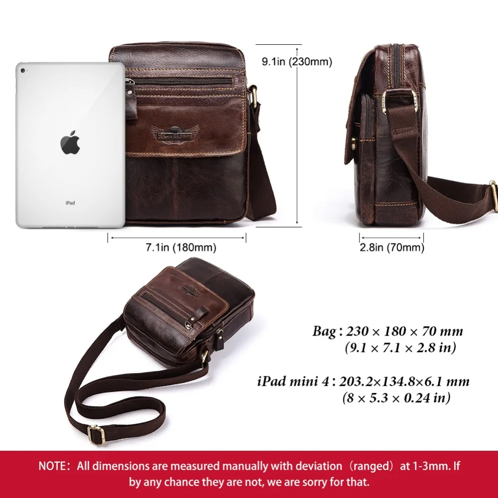 RUFF RYDER 100% натуральная коровья кожа мужская сумка через плечо сумка-мессенджер