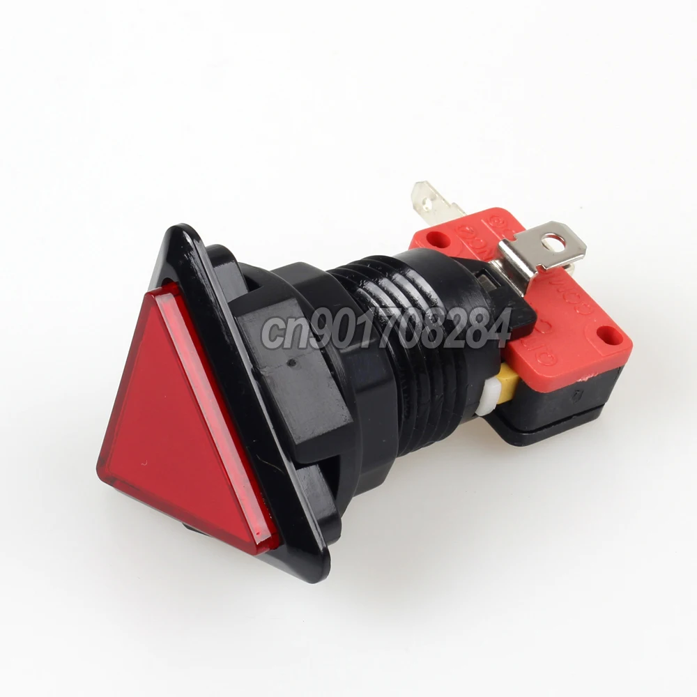 Пятикратная треугольная Кнопка с подсветкой и микро-переключателем для аркадных