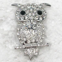 12pcslot wholesale fashion brooch rhinestone owl pin brooches corsage mens woman accessories c101045