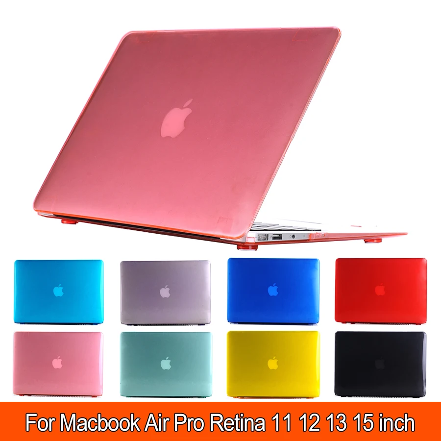 Прозрачный матовый Жесткий Чехол для mac macbook air pro retina display 11 &quot12&quot 13 &quot15&quot дюймов