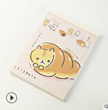 G Одна книга, 100 шт, наклейки на страницы, уголок, био уголок, био мультфильм, записная книжка, Студенческая, портативная, легкая, записная книжка WJ01 - Цвет: G