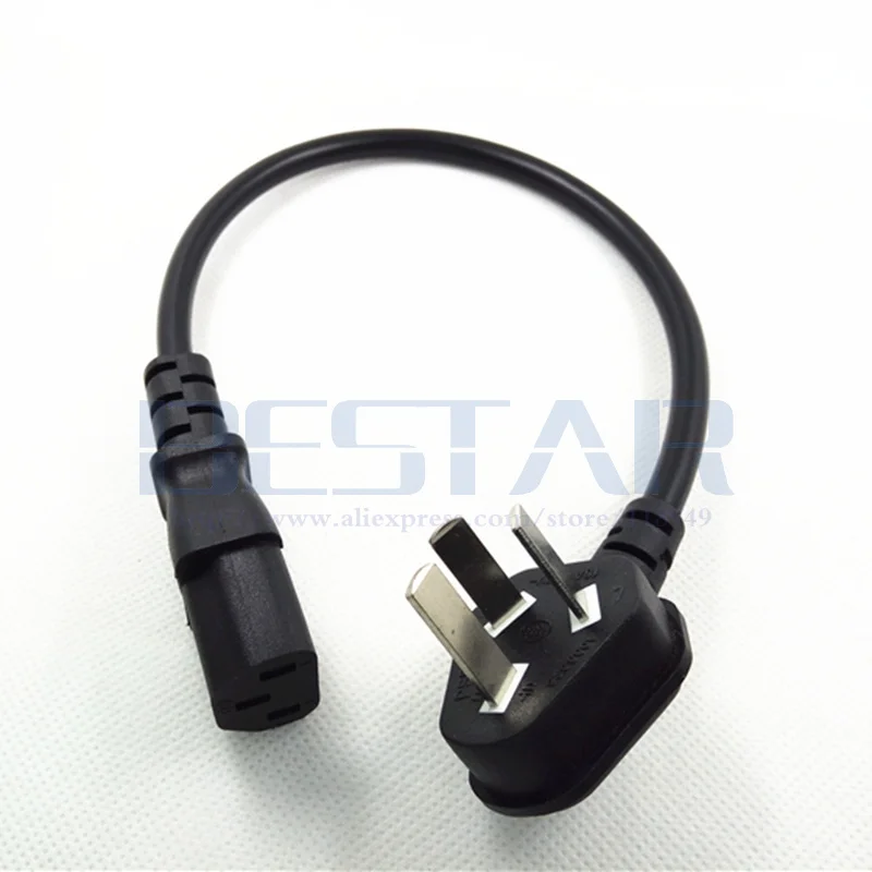 Кабель питания переменного тока IEC 320 C13 короткий портативный шнур 3 полюсный