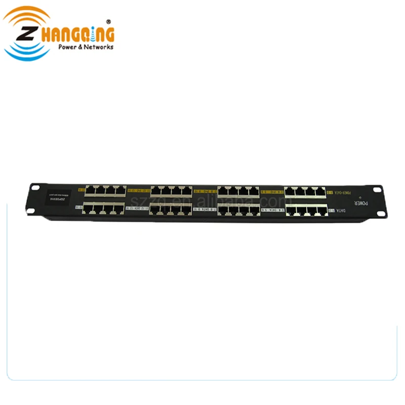 Режим B 16 порт 802. 3af/at POE инжектор питания через Ethernet с 48 Вольт 60 Вт источник