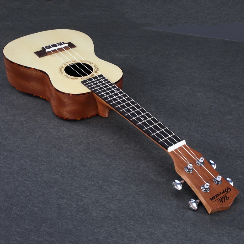 Укулеле 23 дюйма сопрано маленькая гитара из розового дерева четыре струны 15