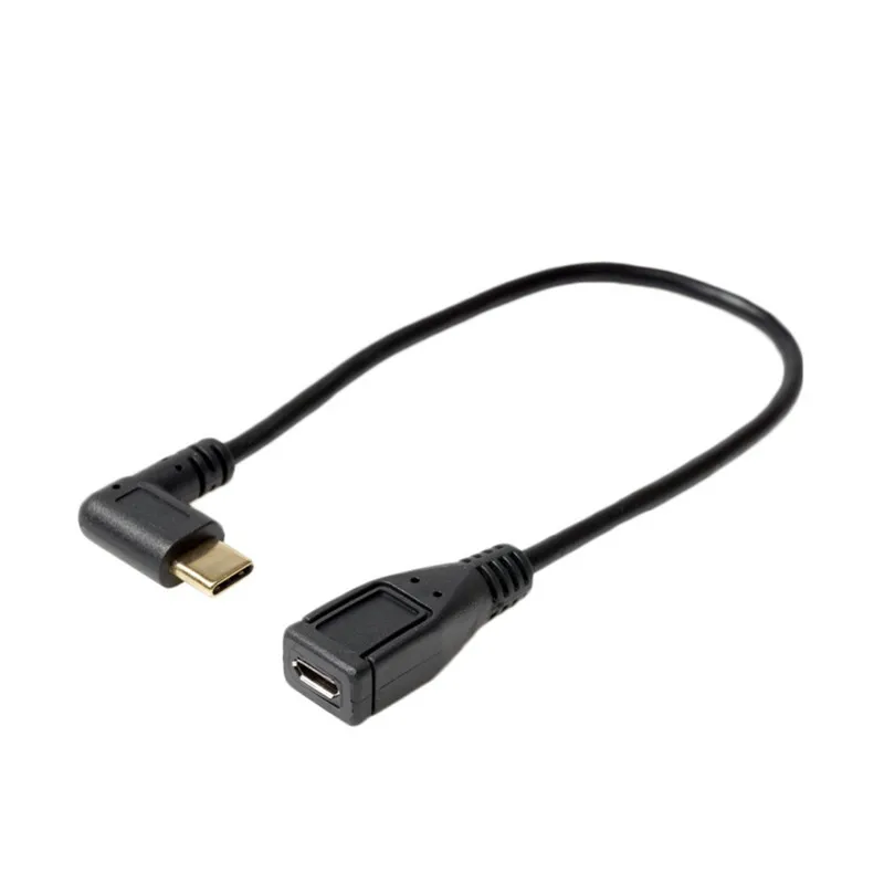 Micro Mini USB кабель 5Pin папа 3 1 Тип C локоть к 2 0 OTG адаптер для передачи данных зарядки 25