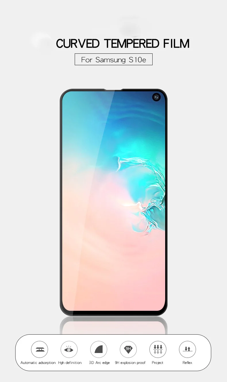 GerTong ультра тонкий протектор экрана для samsung Galaxy S10 e/S 10e/S10e закаленное стекло s10E полное покрытие 9H жесткая пленка