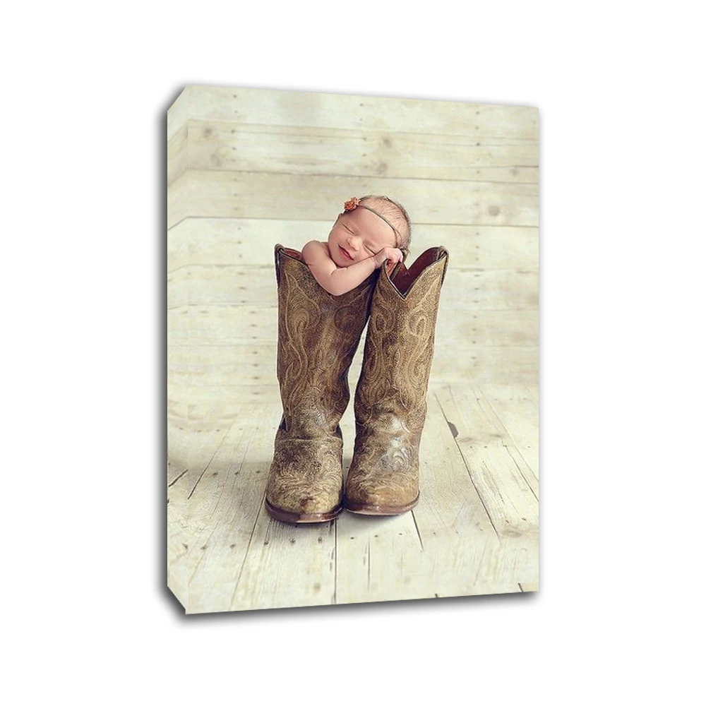

Cute Baby Custom Photo Memories to Canvas Art For Home Decoration Wall Art