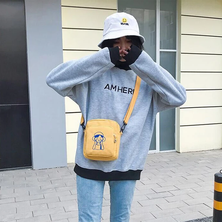 Модные женские холщовые сумки на плечо Новое поступление 2020 студенческие