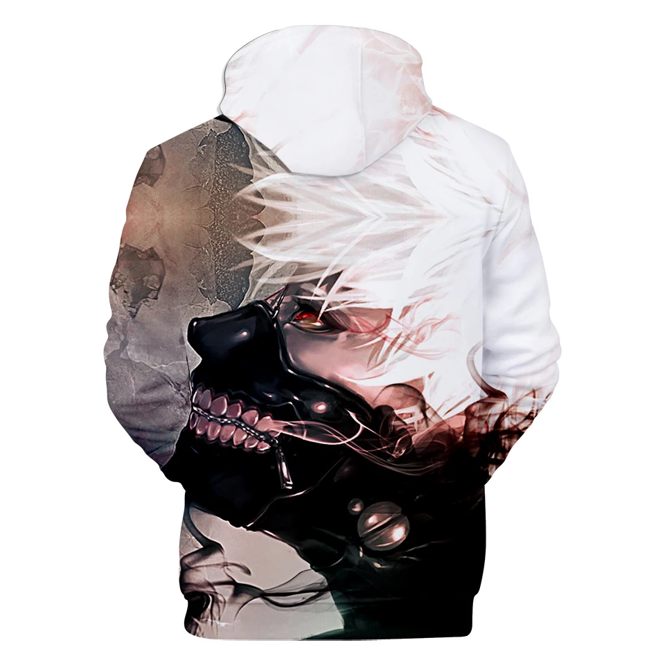 Толстовка aikooki 3D мужская с капюшоном уличная одежда в стиле Токийский Гуль для