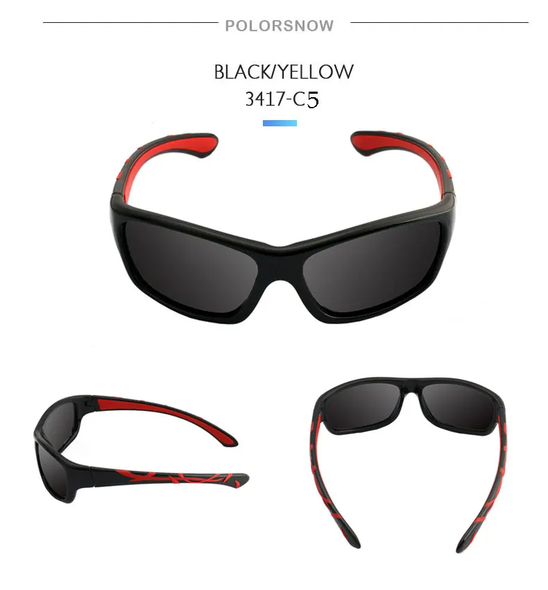 POLARSNOW Новые солнцезащитные очки поляриодные бредовые дизайнерские спортивные детские солнцезащитные очки детские очки Oculos De Sol