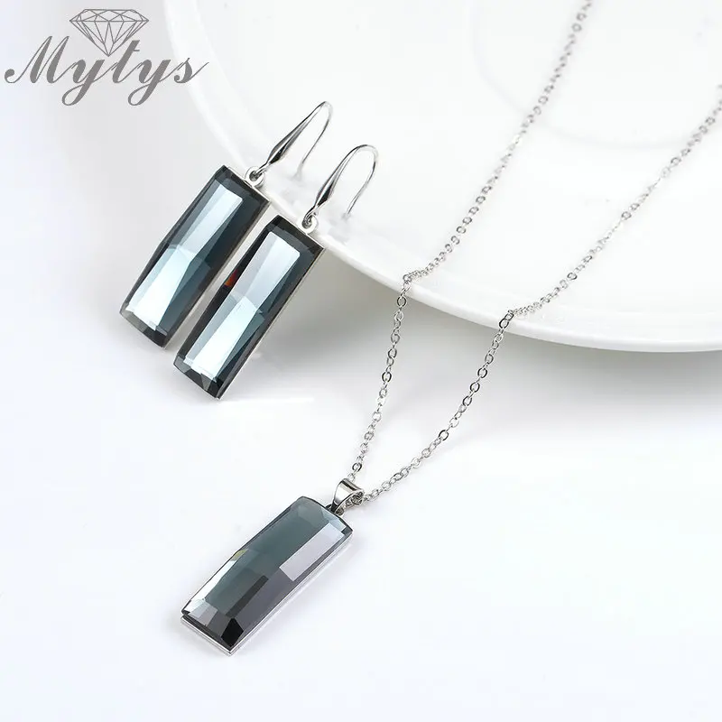 Mytys современный город модные Геометрические Квадратные серые кристаллы висячие