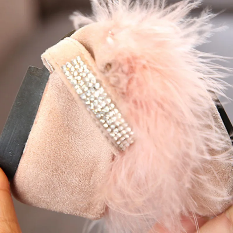 

Children Shoes Winter Warm Fur Fashion Girls Shoes Rubber anti-skid baby kids Princess shoes leather quality new hot