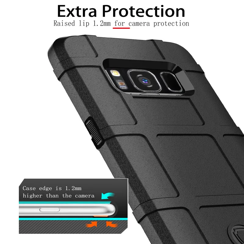 On For Galaxy M30 S10 Plus lite S8 S8Plus case coque Luxury TPU Shockproof Rugged Shield for Samsung A40 A50 A70 |