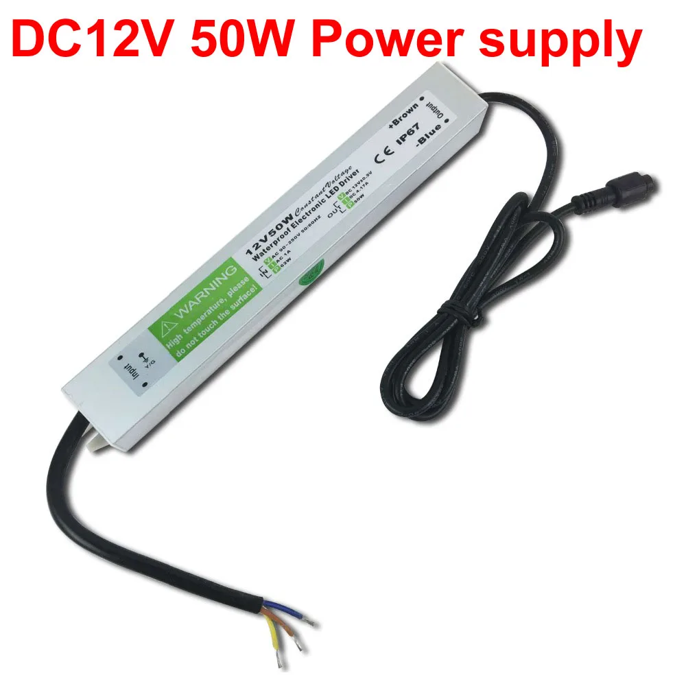Светодиодный драйвер DC12V 24 В 20 Вт 40 Вт 60 Вт 80 Вт 120 Вт Водонепроницаемый IP67 Электронный Драйвер трансформатора питание Трансформаторы