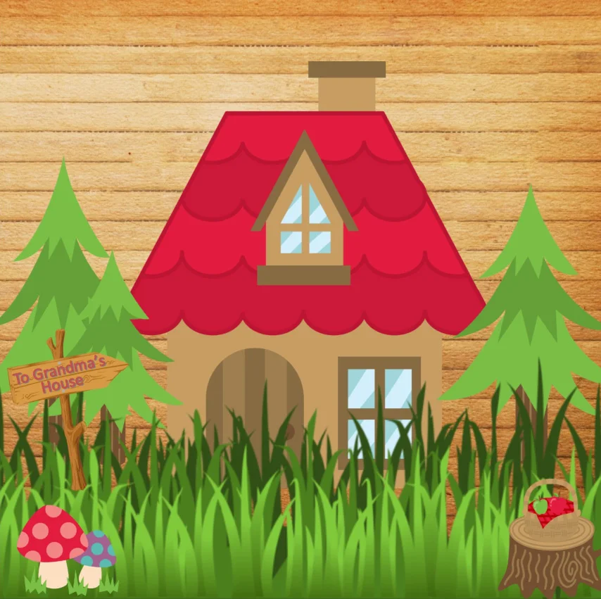 

8x8FT Red Barn Barnyard Cottage Green Grass Garden Mushroom Farm Custom Backgrounds Photo Studio Backdrops Vinyl 240cm x 240cm