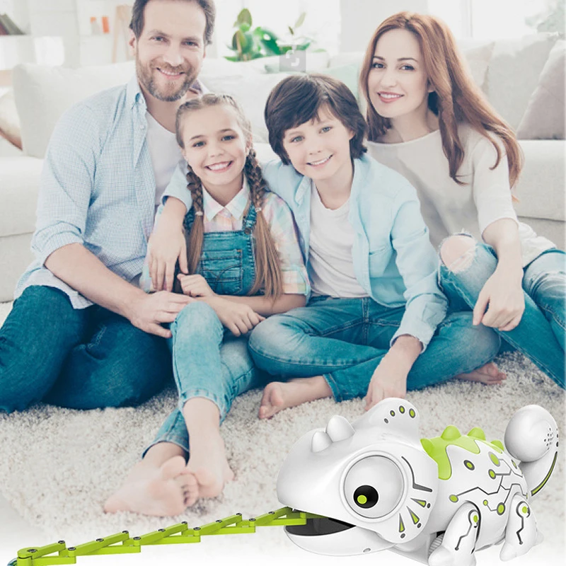 Удаленный Управление игрушка Хамелеон 2 4G Еда ловить животное интеллектуальные