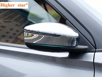 higher star abs chromes 2pcs car door mirror deocoration protection covermirror decoration trim for nissan kicks 2016 2018