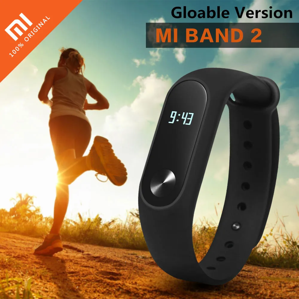 Оригинальный Xiaomi Mi Band 2 Смарт браслет IP67 Водонепроницаемый умный Браслет