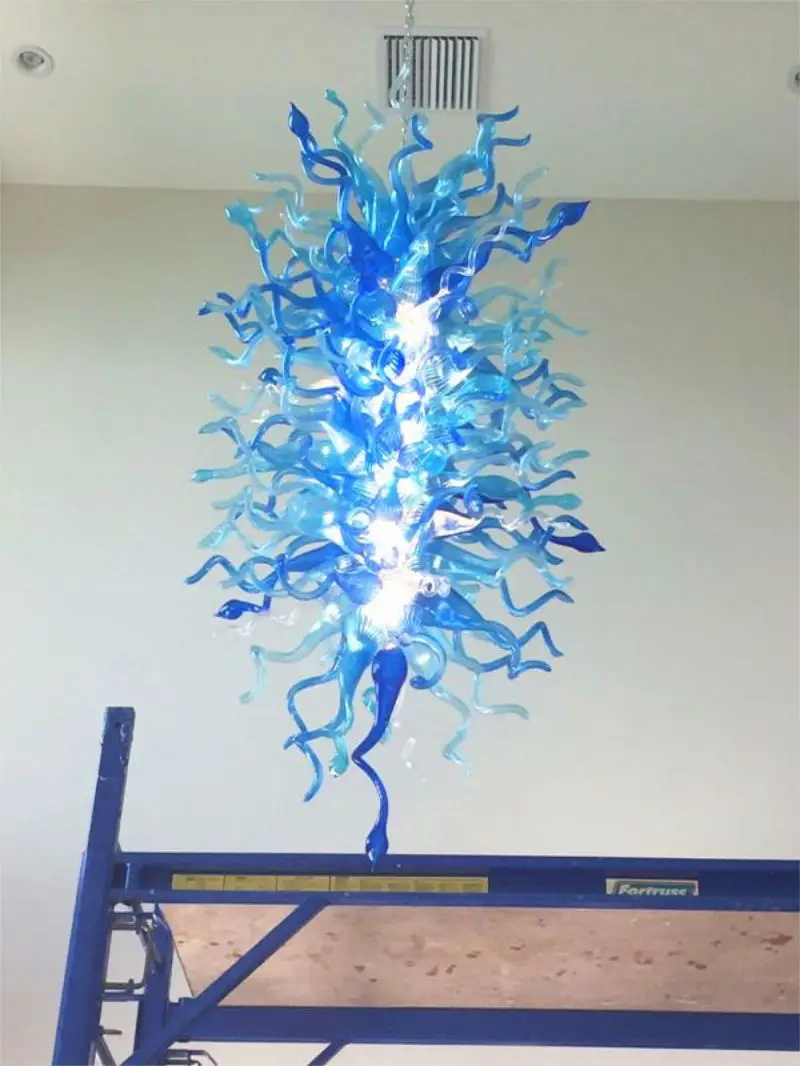 Абстрактная открытая хрустальная люстра в форме цветка Европейском стиле