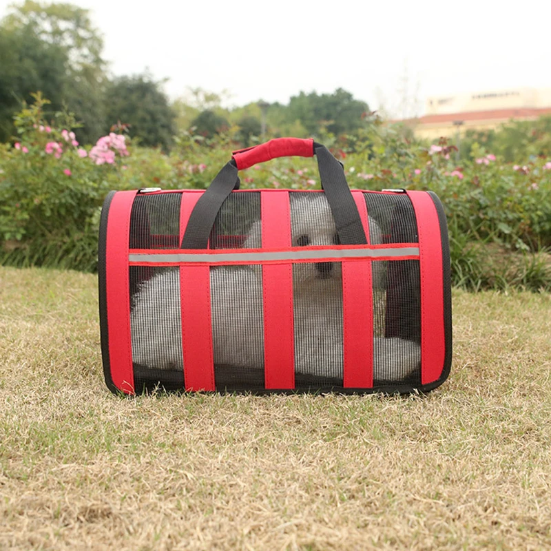 Сумка-переноска для собак и кошек из ткани Оксфорд складная клетка животных