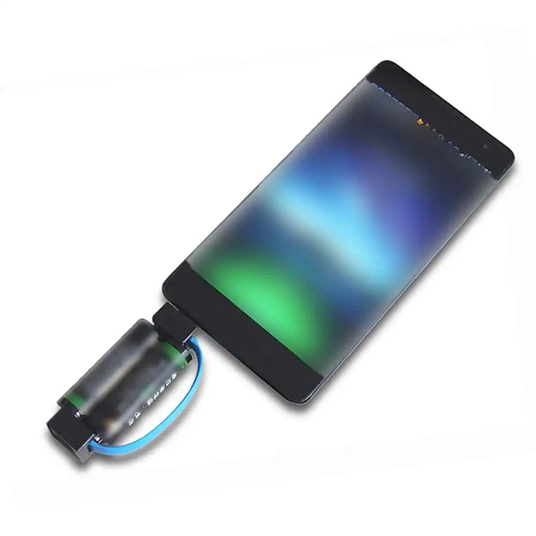 1 шт. Мини Открытый Портативный магнитный 2 AA батарея питание маленький микро USB аварийный телефон зарядное устройство для huawei htc