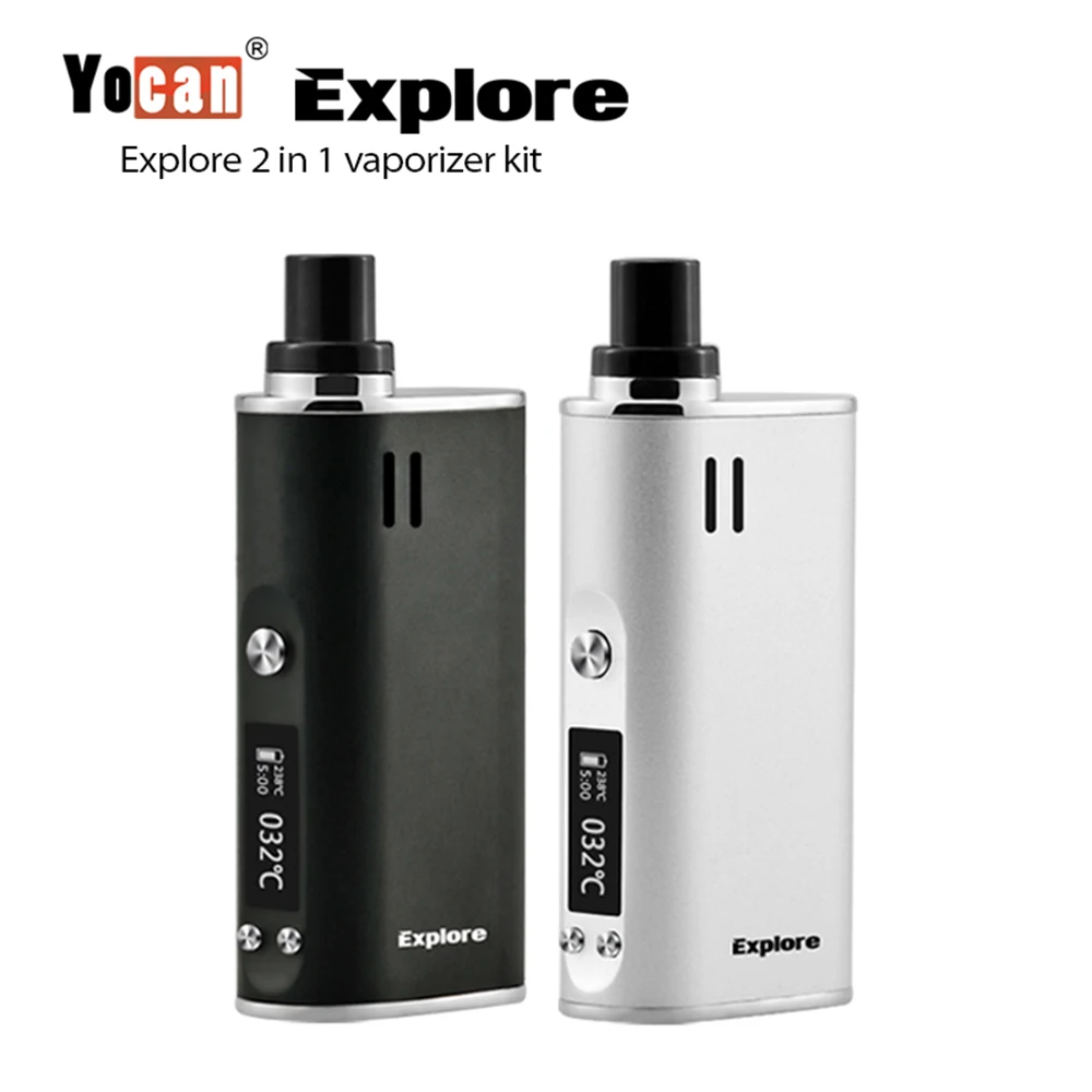 Yocan исследовать сухой травы испаритель 2 в 1 Vape комплект 2600 мАч батарея воск