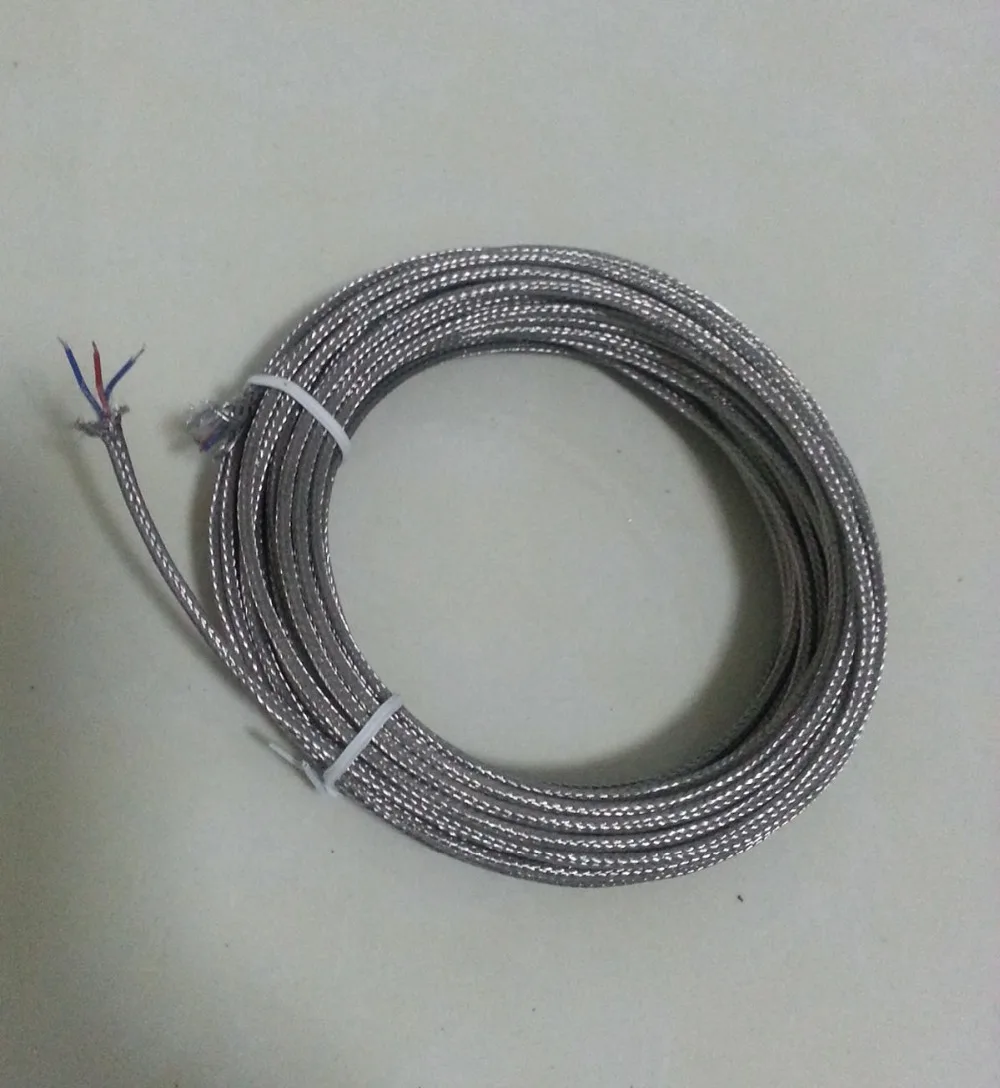 Three core PTFE thermocouple PT100 Platinum resistance Stainless Steel shield extension wire | Обустройство дома