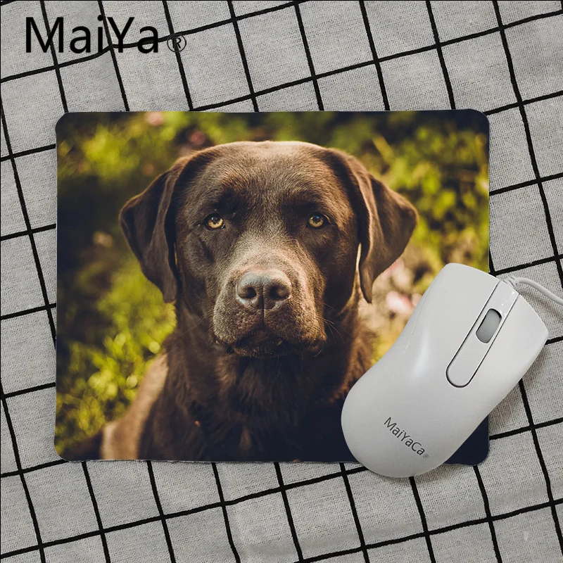 No Lock Edge18x22cm Maiya, высокое качество, лабрадор, собака, животные, Нескользящие, прочные, силиконовые компьютерные коврики,,, игровой коврик, мышь - Цвет: No Lock Edge18x22cm