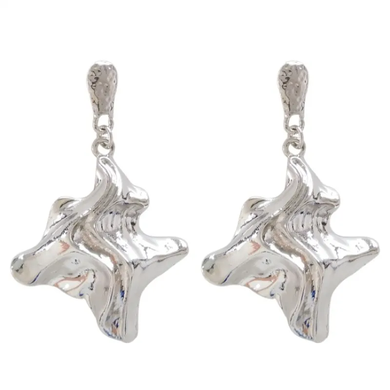 Женские серьги-подвески ZA Bijoux модные массивные корейские серьги золотого и